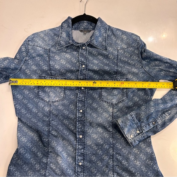 Guess Denim Button Down Shirt - Picture 3 of 6